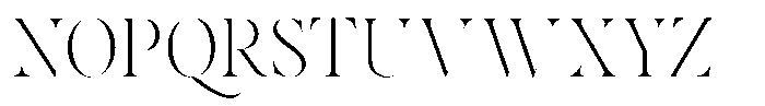 Voxas Display Extra Light Font UPPERCASE