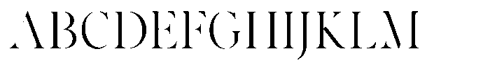 Voxas Display Light Font UPPERCASE