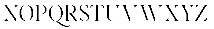 Voxas Display Light Font UPPERCASE