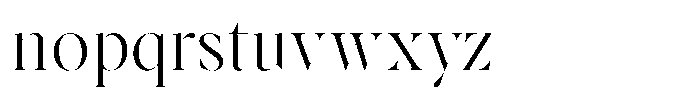 Voxas Display Light Font LOWERCASE