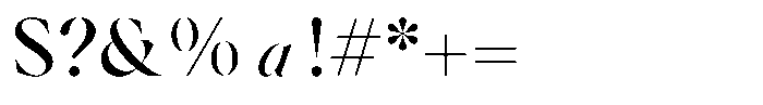 Voxas Display Medium Font OTHER CHARS
