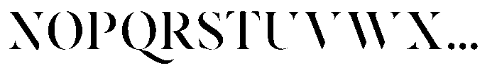 Voxas Display Medium Font UPPERCASE