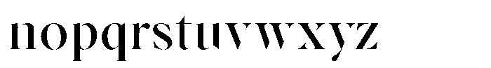 Voxas Display Medium Font LOWERCASE