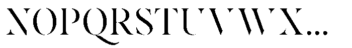 Voxas Display Regular Font UPPERCASE