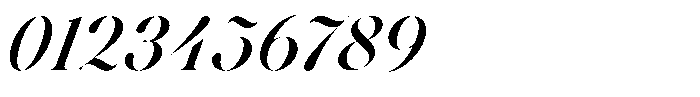 Voxas Display Semi Bold Italic Font OTHER CHARS