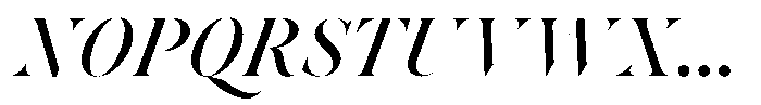 Voxas Display Semi Bold Italic Font UPPERCASE
