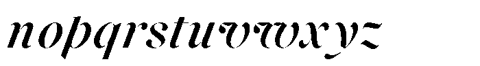 Voxas Display Semi Bold Italic Font LOWERCASE