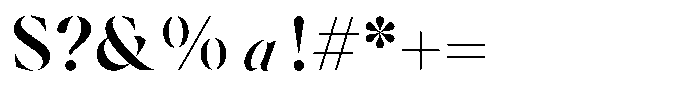 Voxas Display Semi Bold Font OTHER CHARS