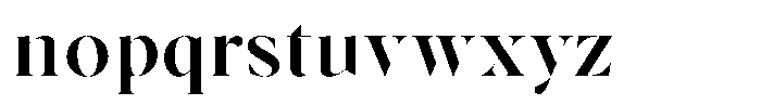 Voxas Display Semi Bold Font LOWERCASE