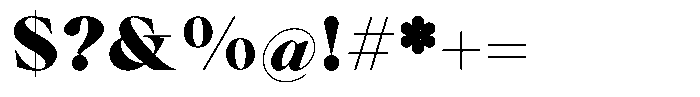 Voxas Extra Black Font OTHER CHARS