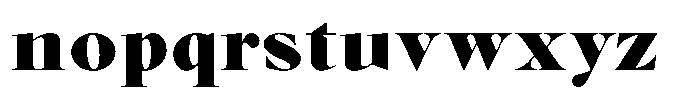 Voxas Extra Black Font LOWERCASE