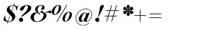 Voxas Extra Bold Italic Font OTHER CHARS