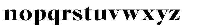 Voxas Extra Bold Font LOWERCASE