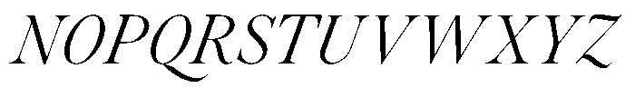 Voxas Regular Italic Font UPPERCASE