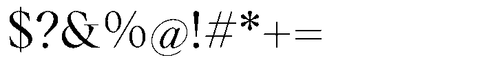 Voxas Regular Font OTHER CHARS