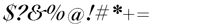 Voxas Semi Bold Italic Font OTHER CHARS