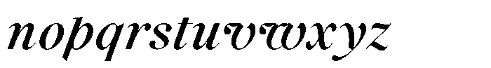 Voxas Semi Bold Italic Font LOWERCASE
