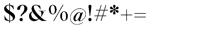 Voxas Semi Bold Font OTHER CHARS