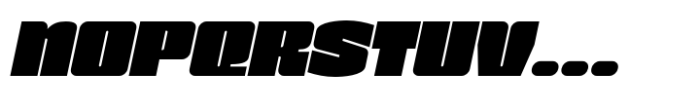 Voxieface Expanded Slant Font UPPERCASE