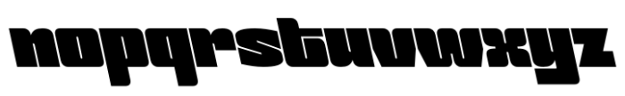 Voxieface Extended Reslant Font LOWERCASE