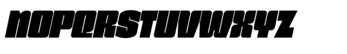 Voxieface Norm Slant Font UPPERCASE