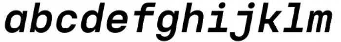 Voyager Mono Bold Italic Font LOWERCASE