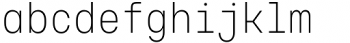 Voyager Mono Condensed Extra Light Alt Font LOWERCASE