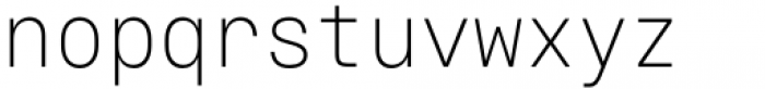 Voyager Mono Condensed Extra Light Alt Font LOWERCASE