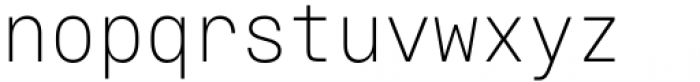 Voyager Mono Condensed Extra Light Font LOWERCASE