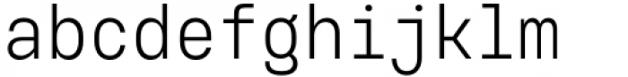 Voyager Mono Condensed Light Font LOWERCASE