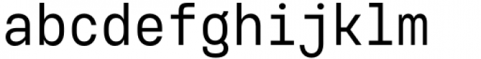 Voyager Mono Condensed Regular Font LOWERCASE