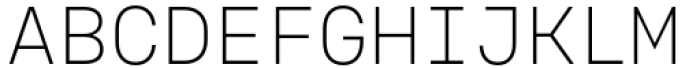 Voyager Mono Extra Light Font UPPERCASE