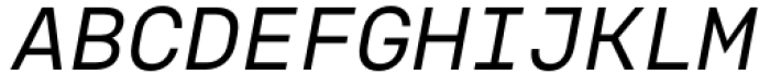 Voyager Mono Regular Italic Font UPPERCASE