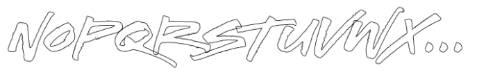 Voyager Outline Font UPPERCASE