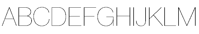 Volta Modern Display 15 XX Thin Font UPPERCASE