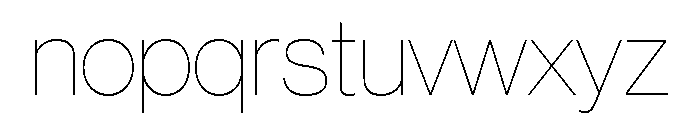 Volta Modern Display 15 XX Thin Font LOWERCASE