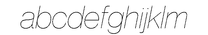 Volta Modern Display 16 XX Thin Italic FONT