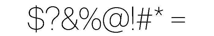 Volta Modern Display 25 X Thin Font OTHER CHARS