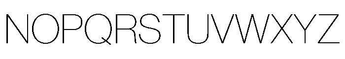 Volta Modern Display 25 X Thin Font UPPERCASE