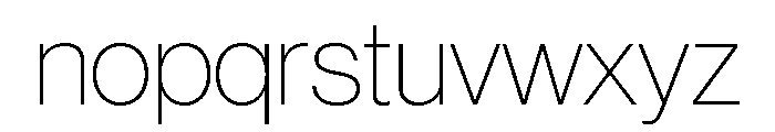 Volta Modern Display 25 X Thin Font LOWERCASE