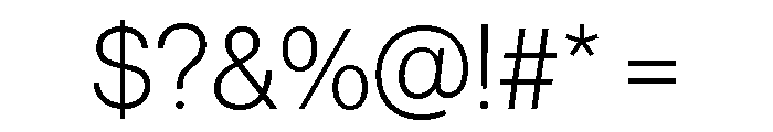 Volta Modern Display 35 Thin Font OTHER CHARS