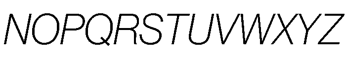 Volta Modern Display 36 Thin Italic Font UPPERCASE