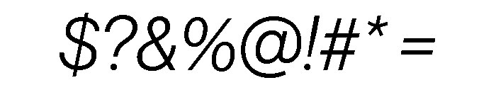 Volta Modern Display 46 Light Italic Font OTHER CHARS