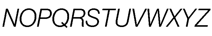 Volta Modern Display 46 Light Italic Font UPPERCASE