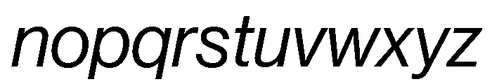 Volta Modern Display 56 Italic Font LOWERCASE