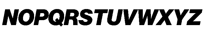 Volta Modern Display 96 Black Italic Font UPPERCASE