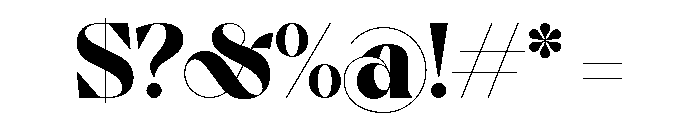 Voyage Black Font OTHER CHARS