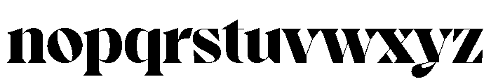 Voyage Black Font LOWERCASE