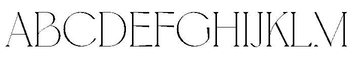 Voyage Light Font UPPERCASE