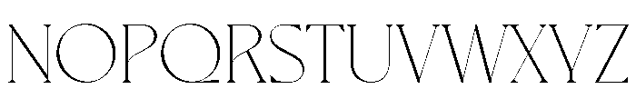 Voyage Light Font UPPERCASE
